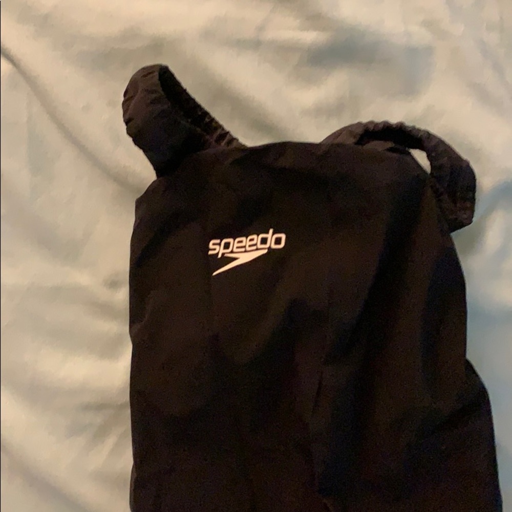 Black speedo tech suit knee skin size 24